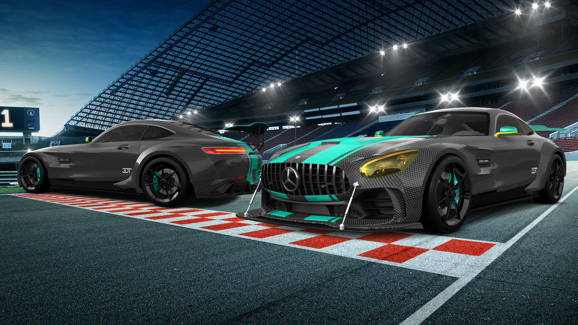 Mercedes AMG GT 2 door fastback coupe 2015 tuning