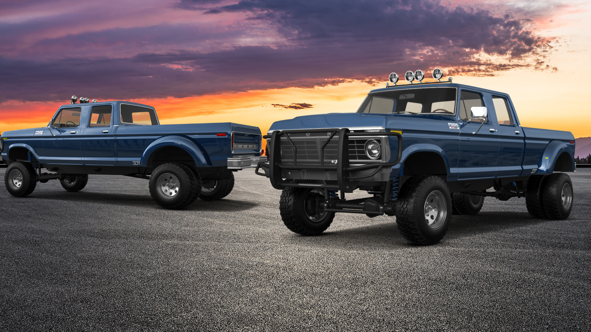 Ford F-350 Dually 4 Door pickup truck 1973