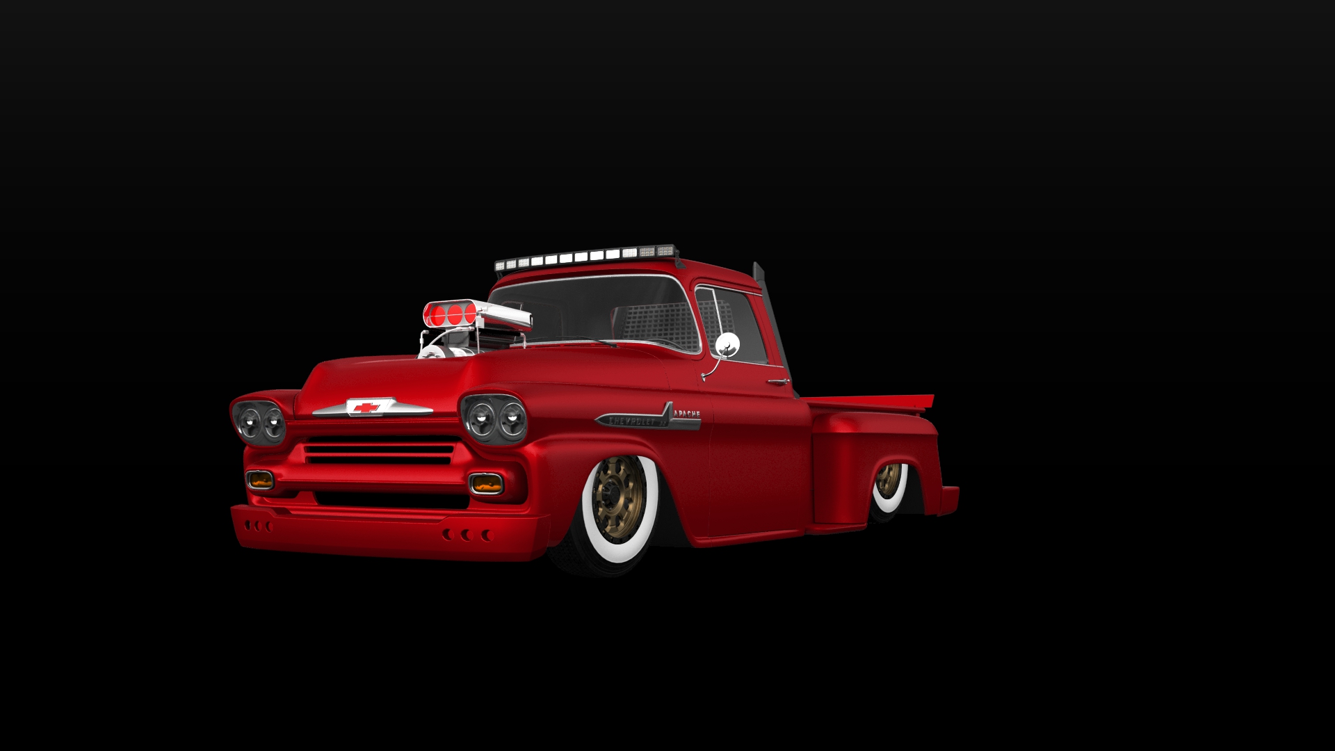 Chevrolet Apache Stepside 2 Door pickup truck 1959 tuning