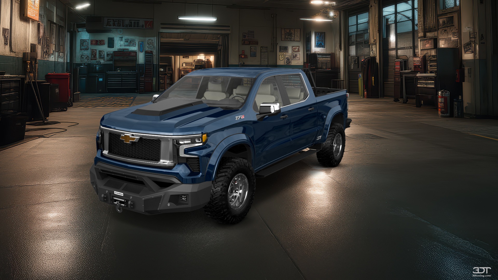 Chevrolet Silverado 1500 Crew Cab 5.8 ft box 4 Door pickup truck 2023 tuning