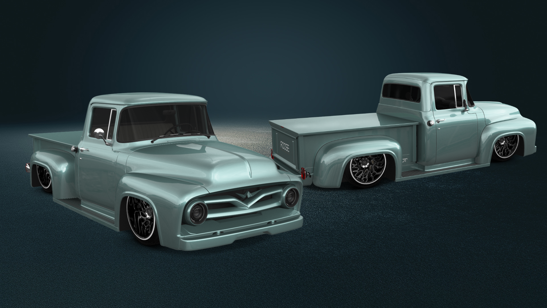 Ford F-100 2 Door truck 1956 tuning