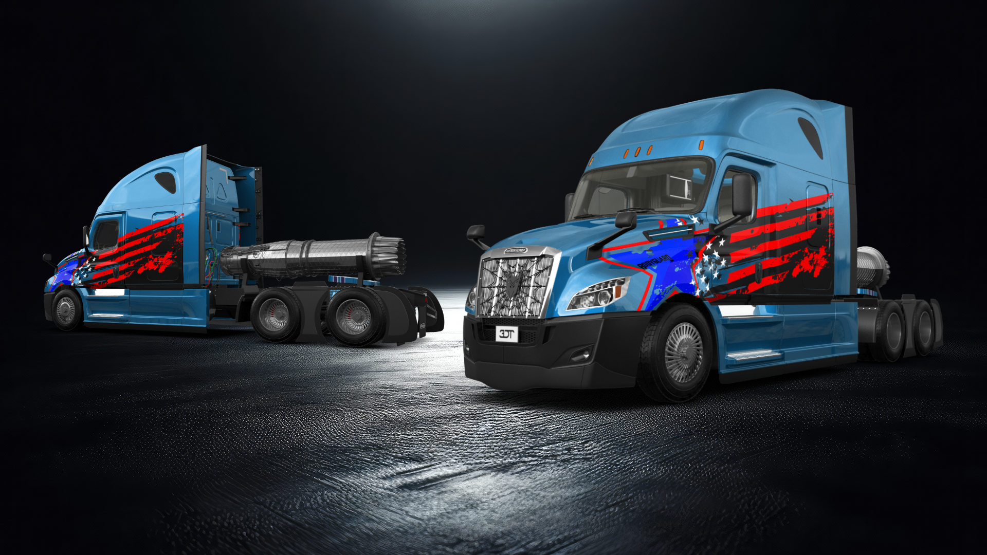 Freightliner Cascadia Sleeper Cab Truck 2018 tuning