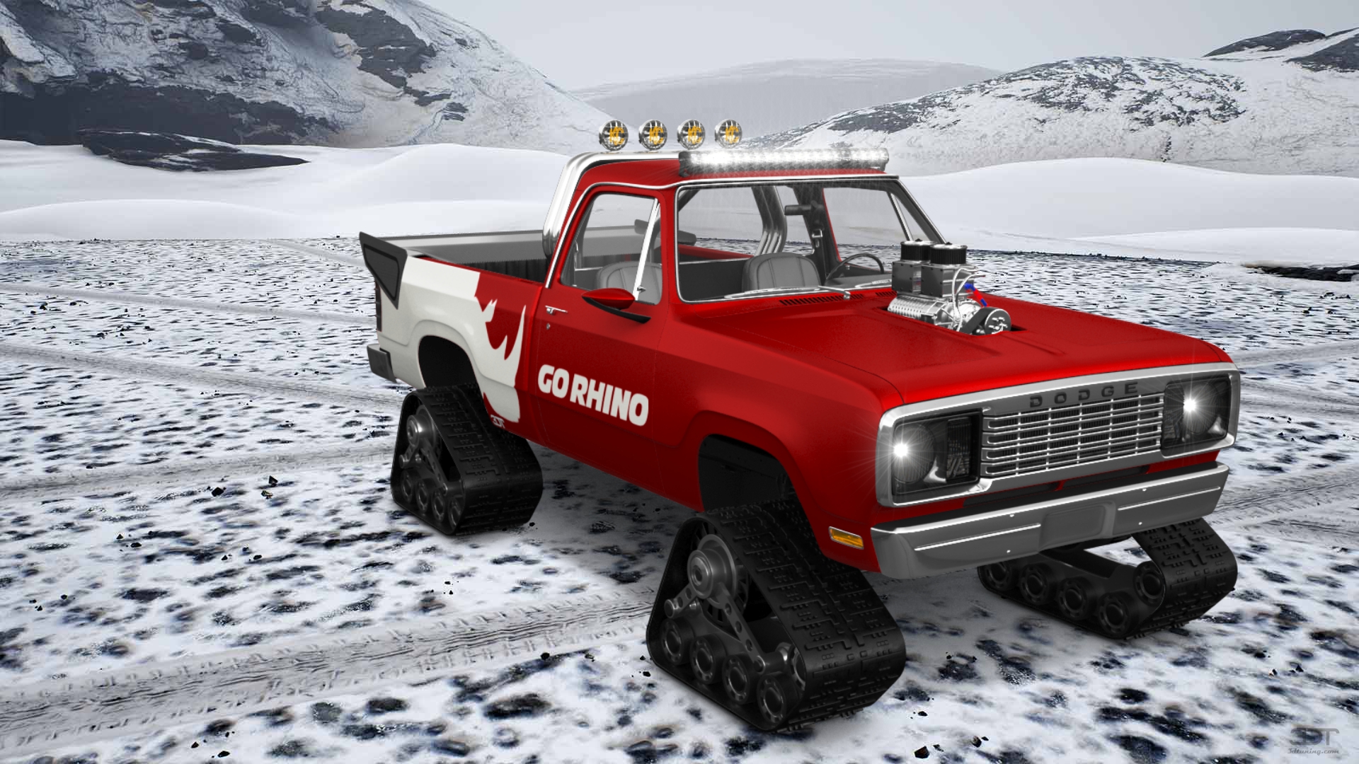 Dodge Power Wagon W200 2 Door pickup truck 1977 tuning