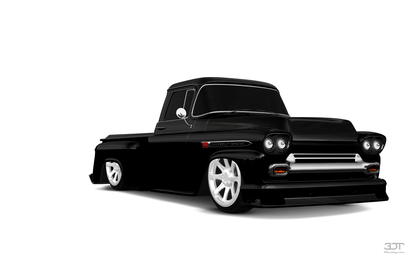 Tuning Chevrolet Apache Stepside 2 Door pickup truck 1959
