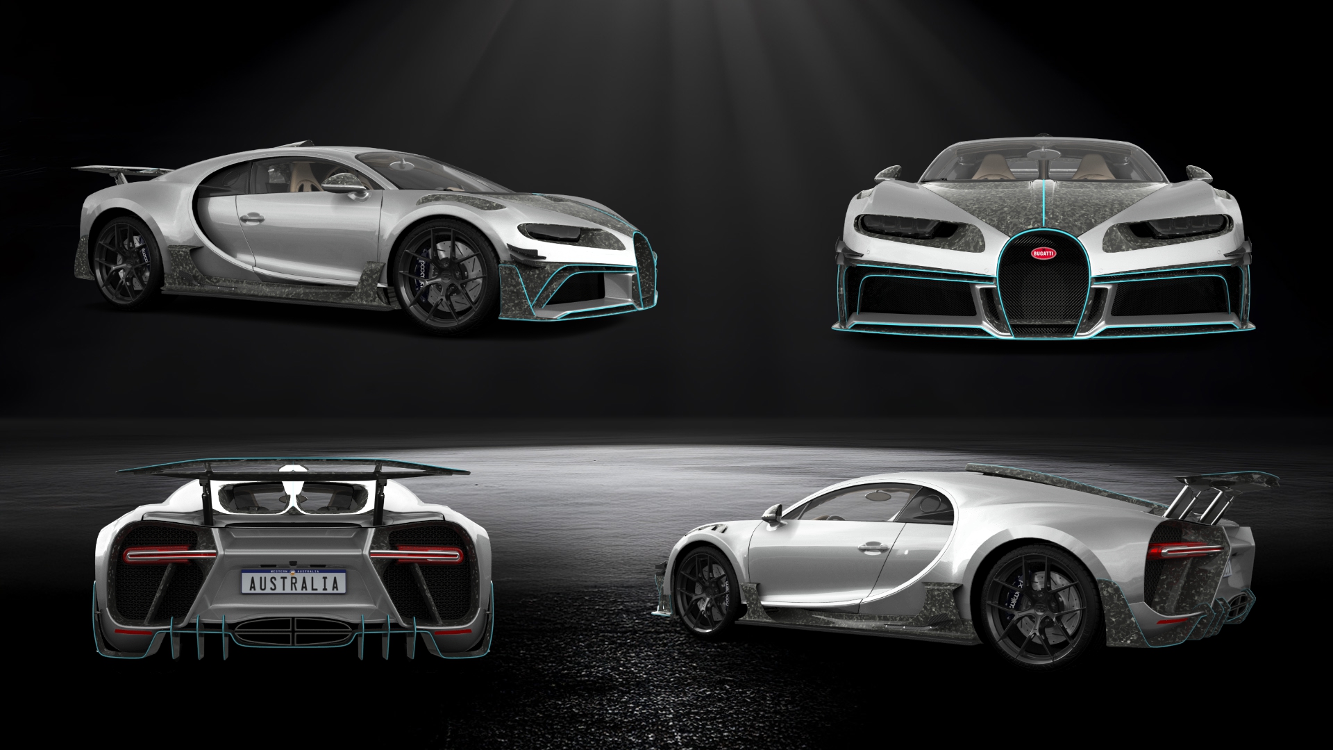 Bugatti Chiron 2 Door Coupe 2016 tuning