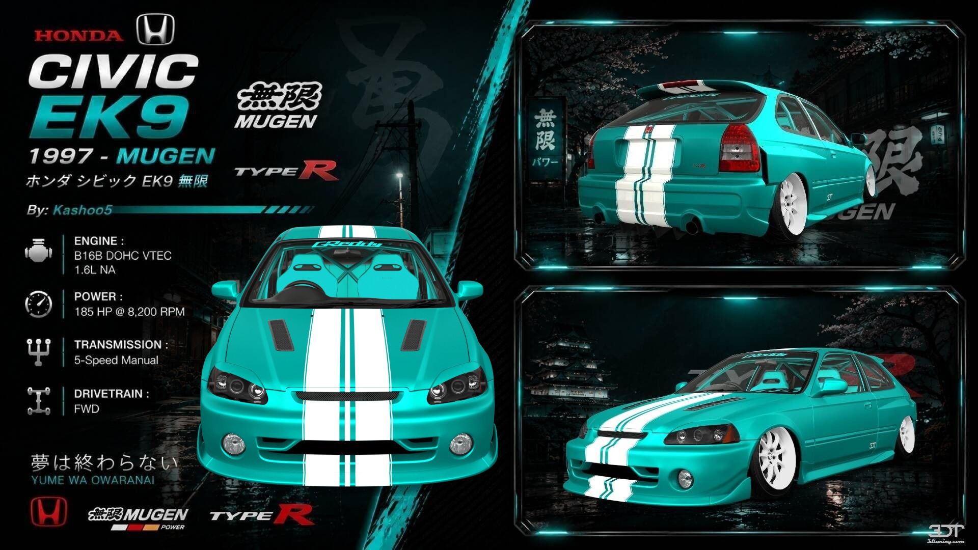 Tuning Honda Civic 3 Door Hatchback 1997