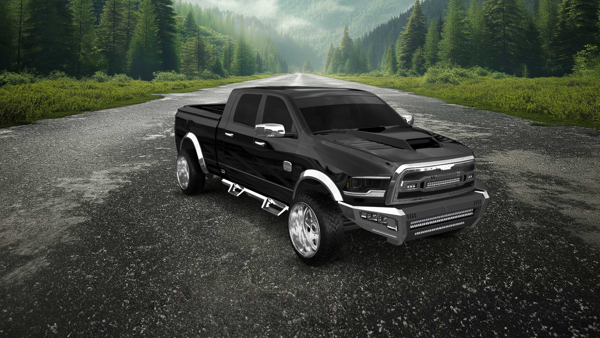 Dodge Ram 2500 Mega Cab 6.4 ft box 4 Door pickup truck 2010 tuning