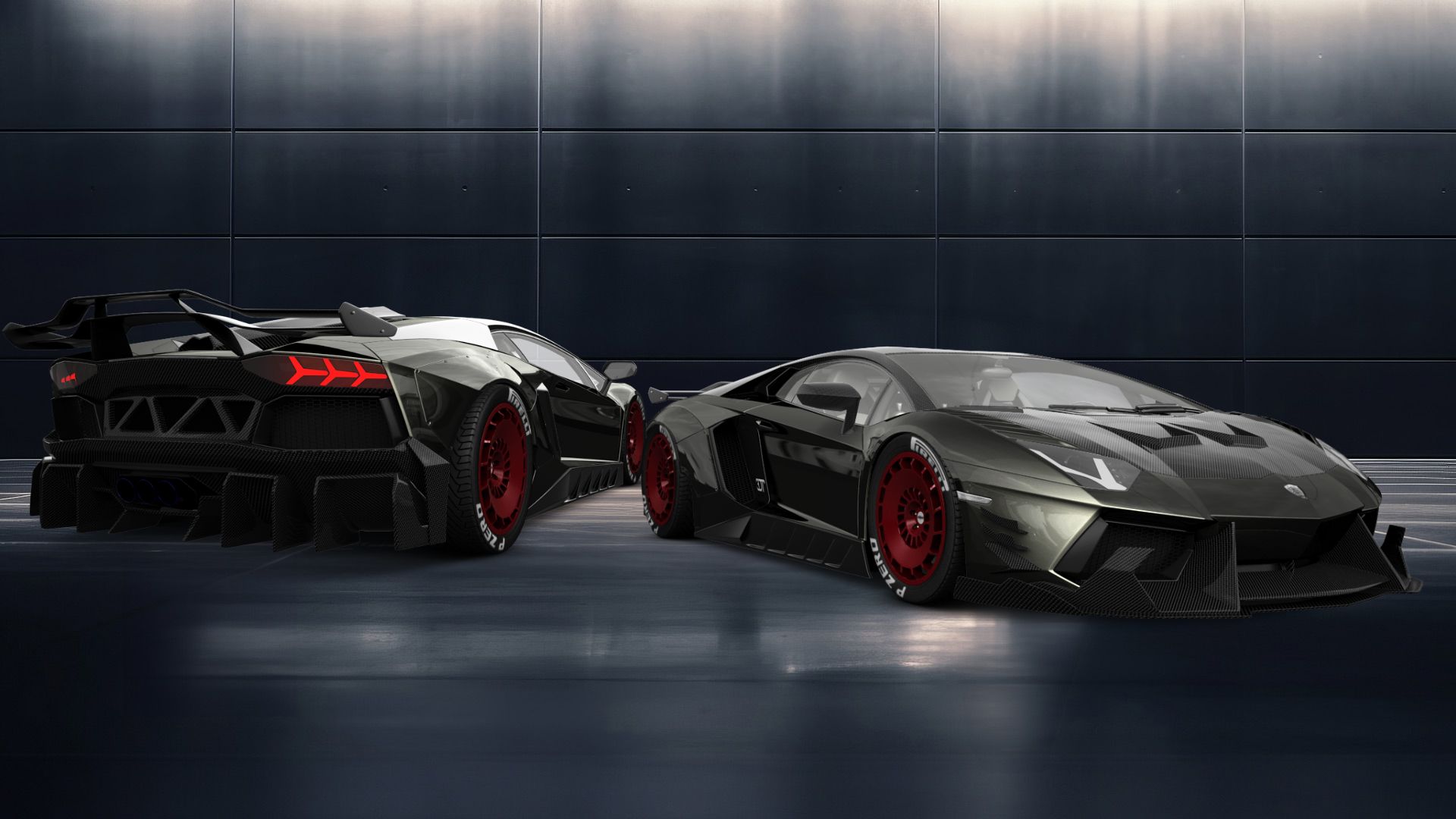 Lamborghini Aventador 2 Door Coupe 2012 tuning