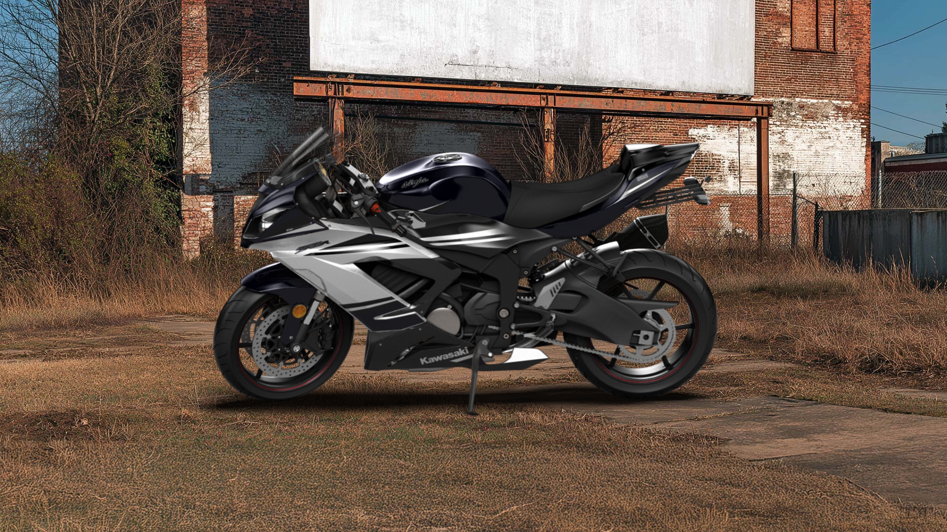 Kawasaki Ninja ZX 6R Sport Bike 2015 tuning