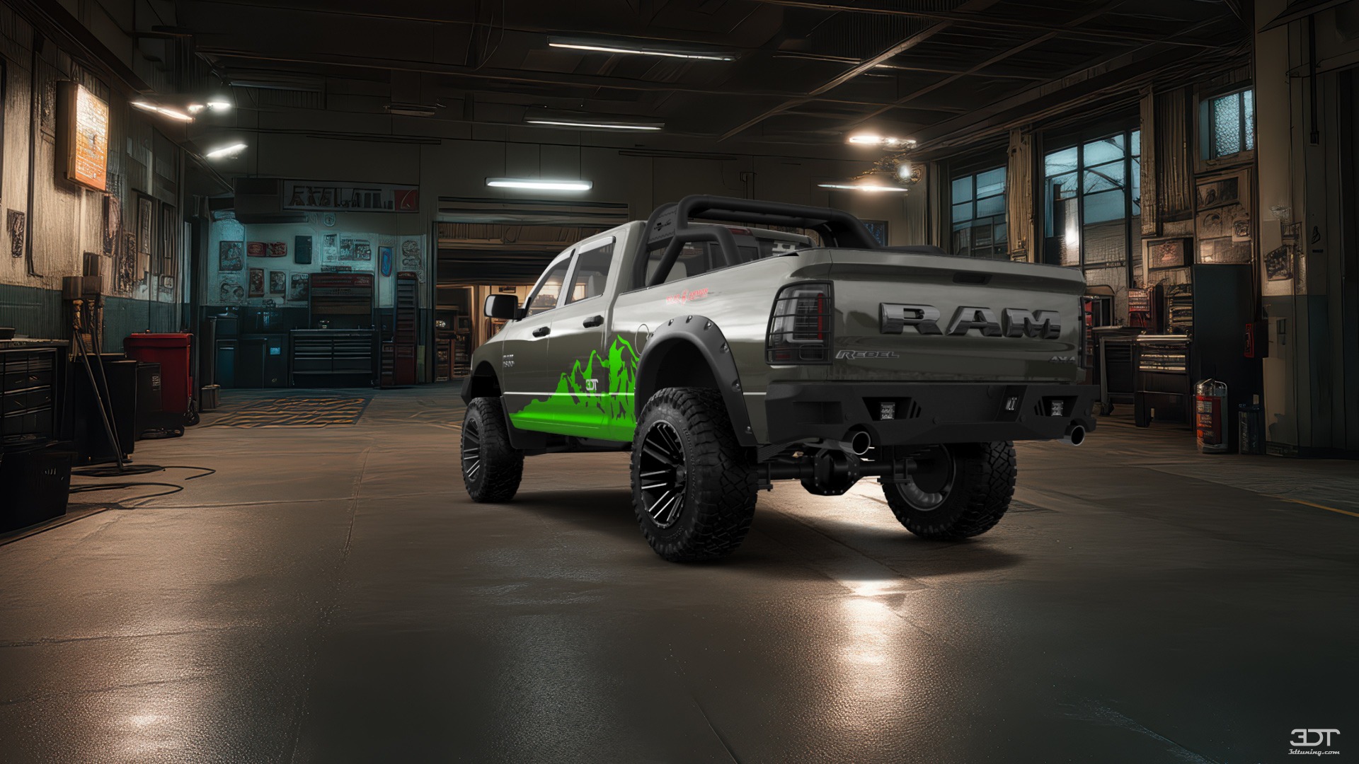 Dodge Ram 1500 Crew Cab 6.4 ft box 4 Door pickup truck 2009 tuning