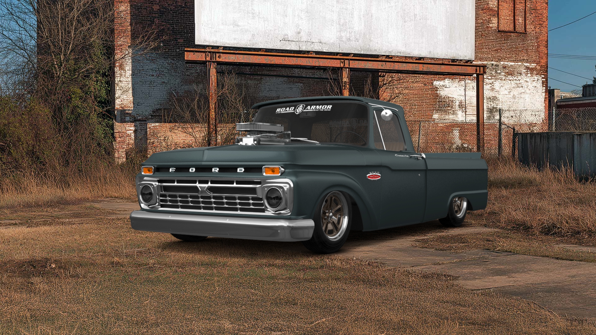 Ford F-100 Custom Cab 2 Door pickup truck 1966 tuning
