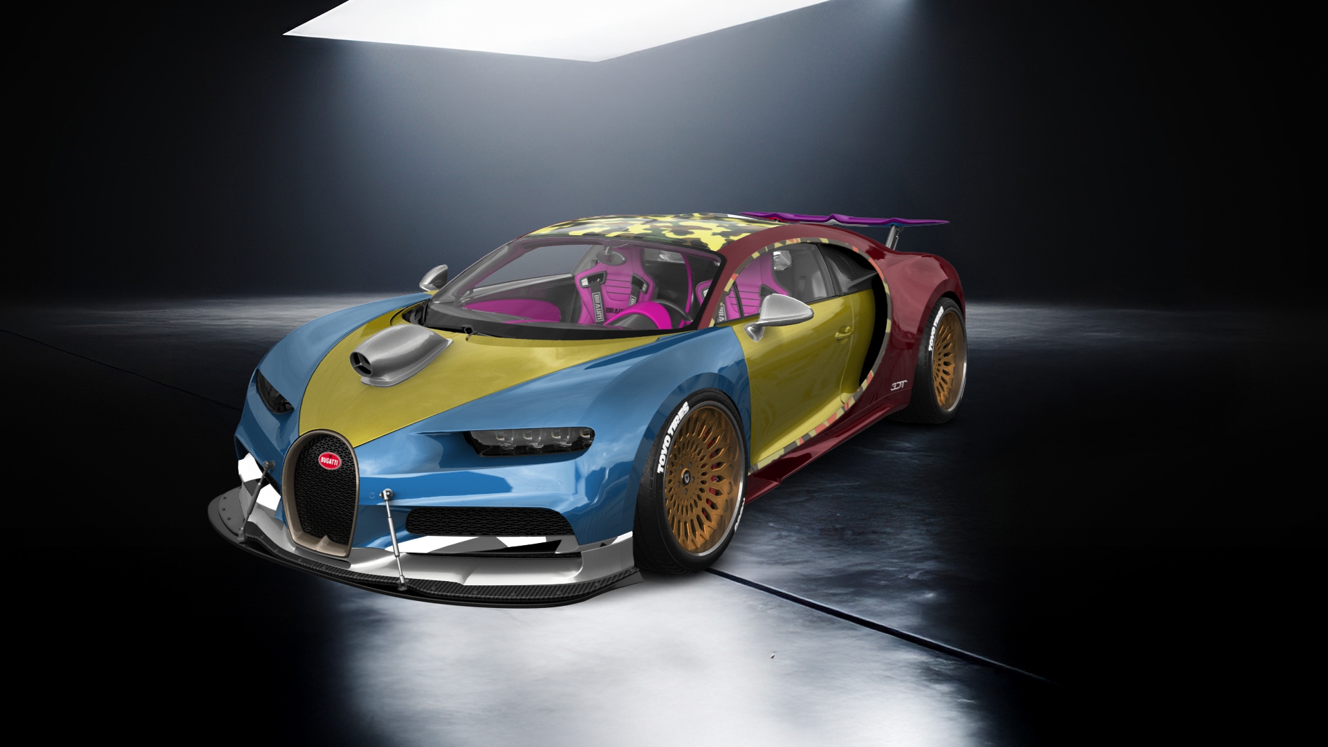 Bugatti Chiron 2 Door Coupe 2016 tuning