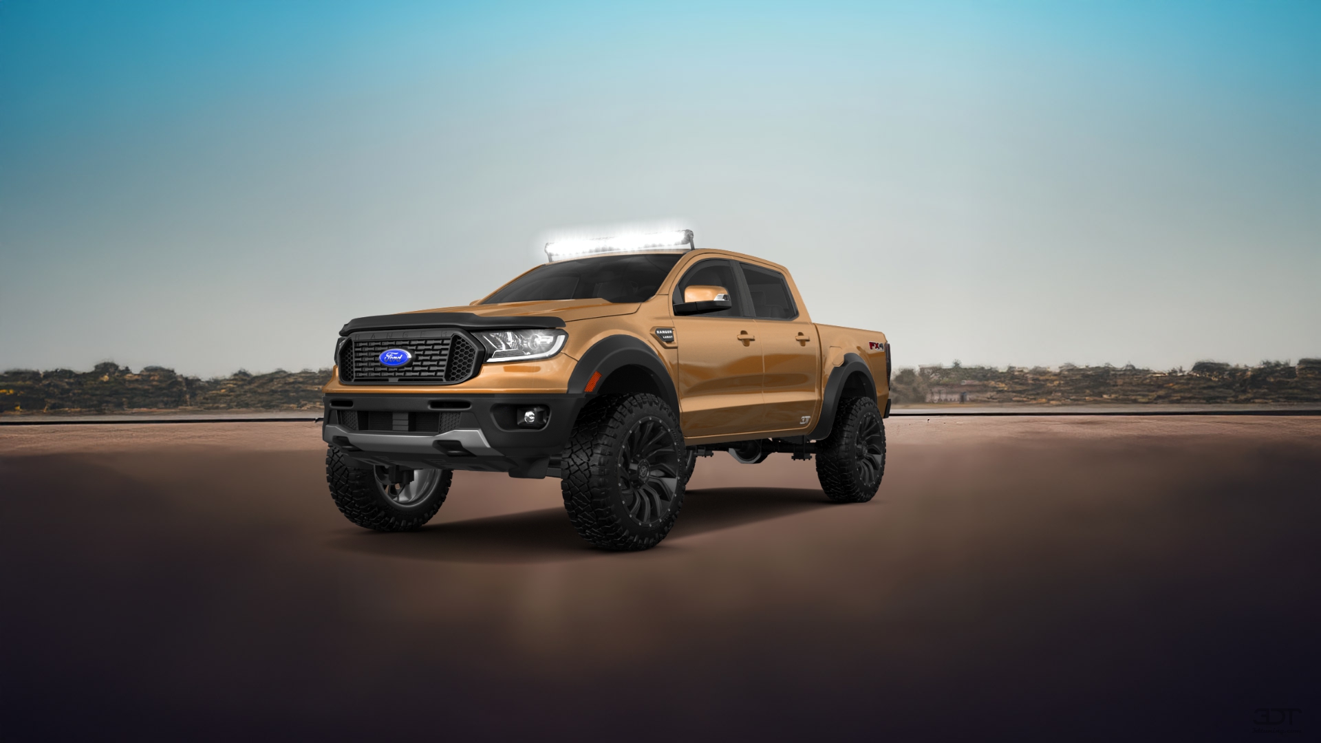Ford Ranger 4 Door pickup truck 2019 tuning