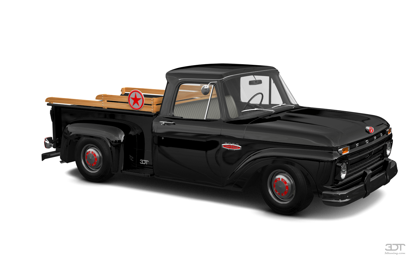 Tuning Ford F-100 Flareside 2 Door pickup truck 1961