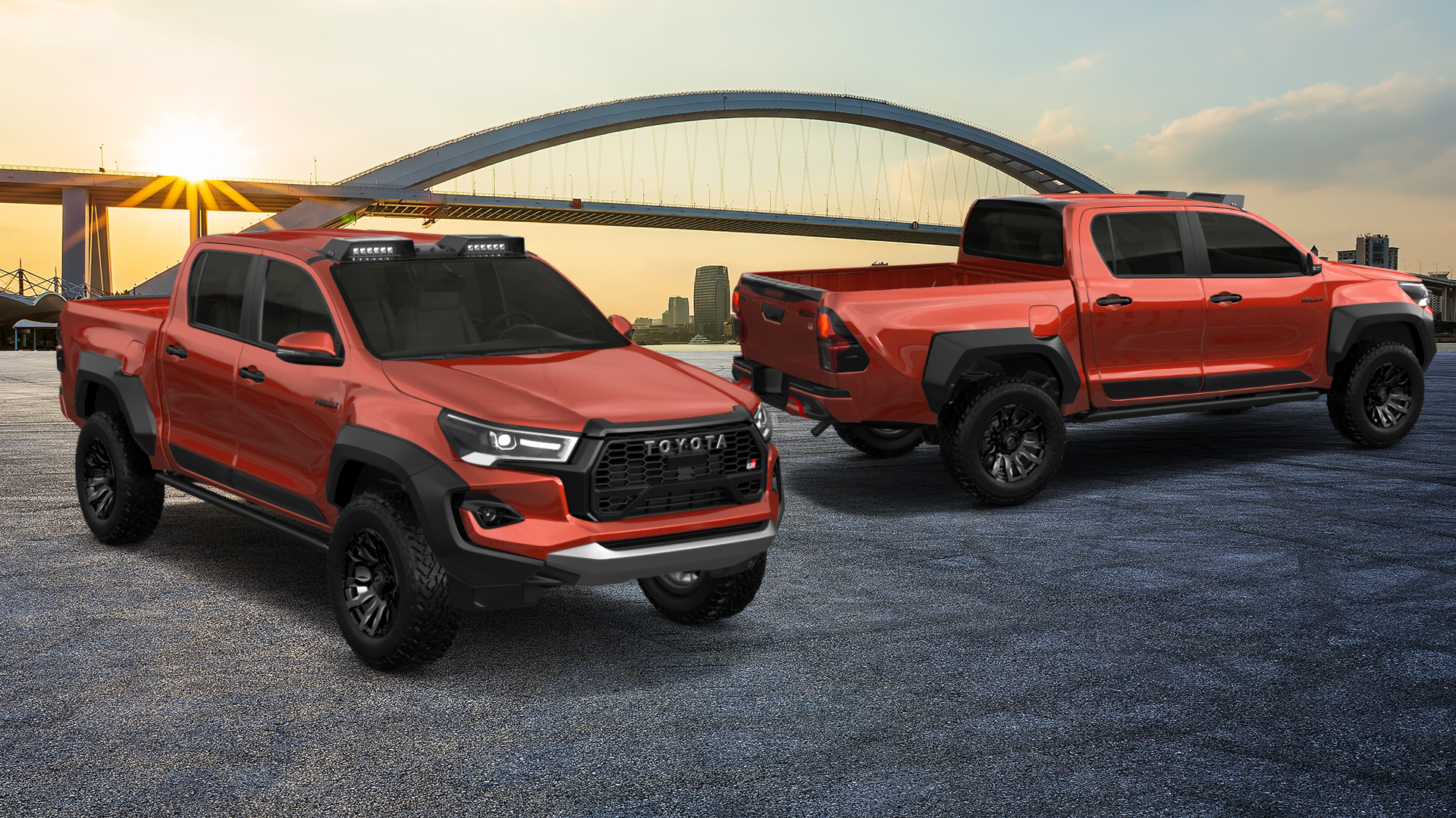 Toyota Hilux Double Cab 4 Door pickup truck 2015 tuning