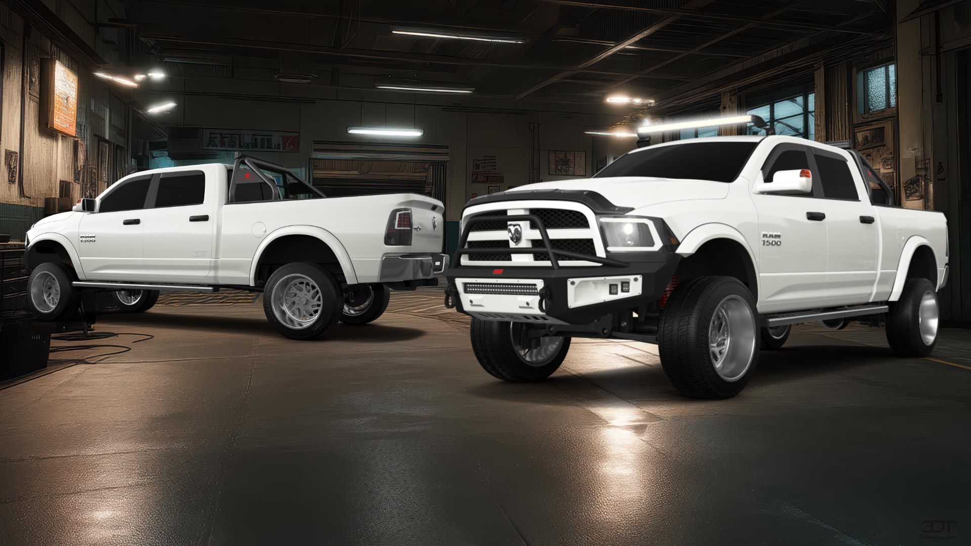 Dodge Ram 1500 Crew Cab 6.4 ft box 4 Door pickup truck 2009 tuning