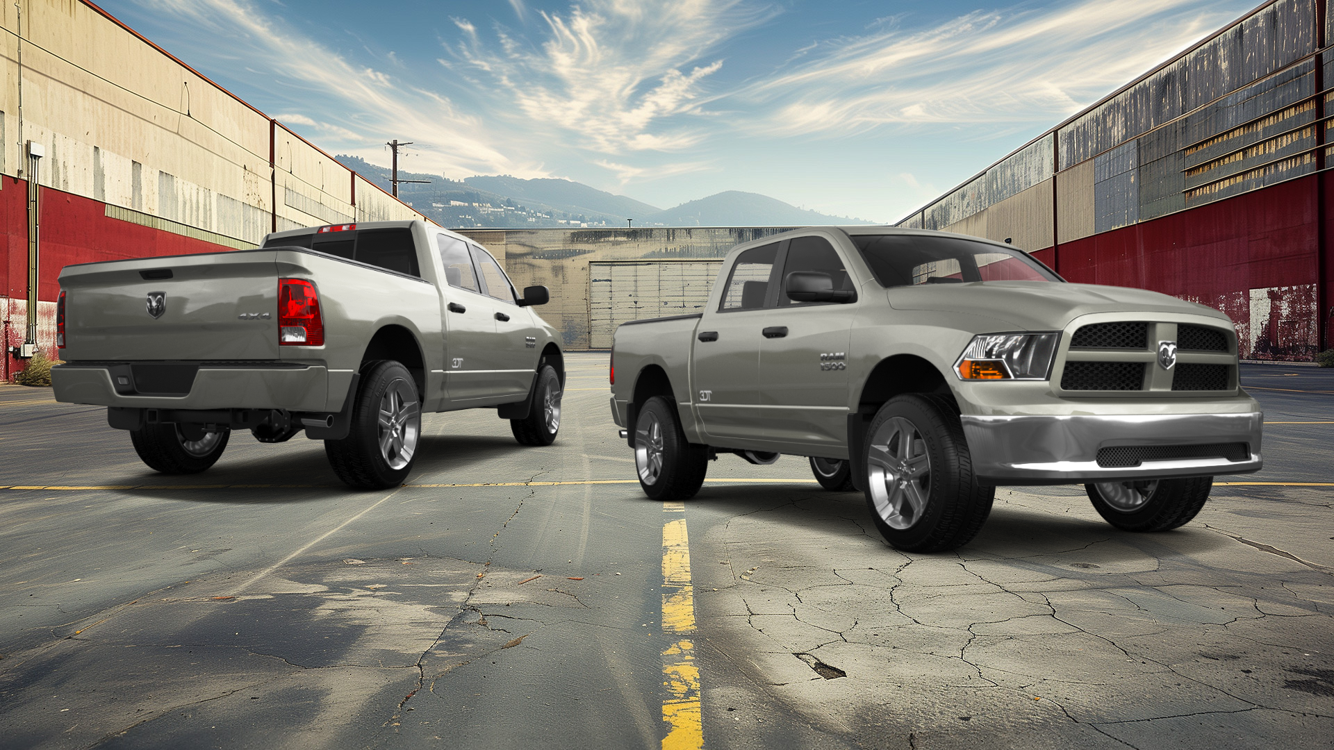 Dodge Ram 1500 5.7' box 4 Door pickup truck 2010