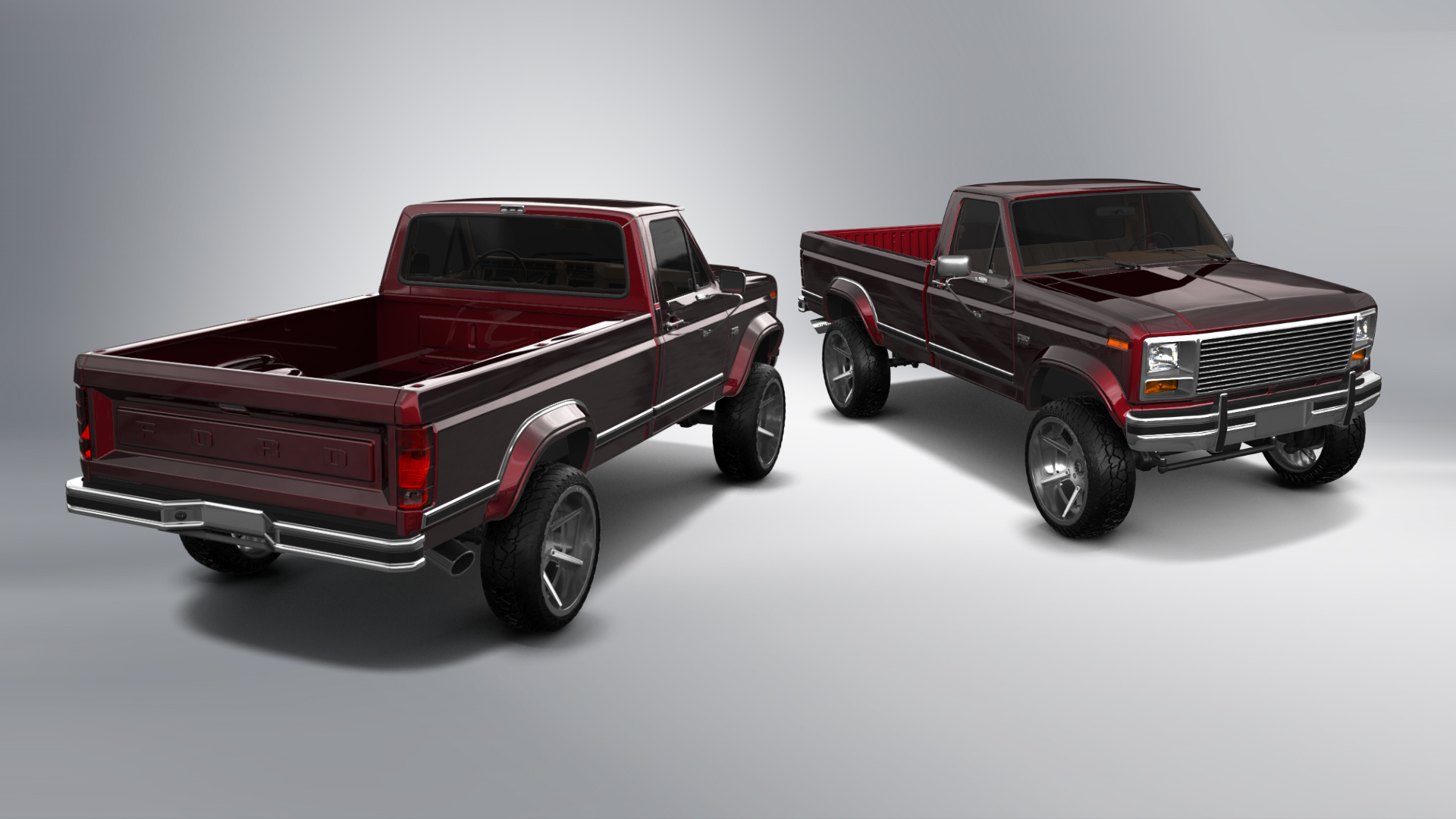 Ford F-150 2 Door pickup truck 1986 tuning