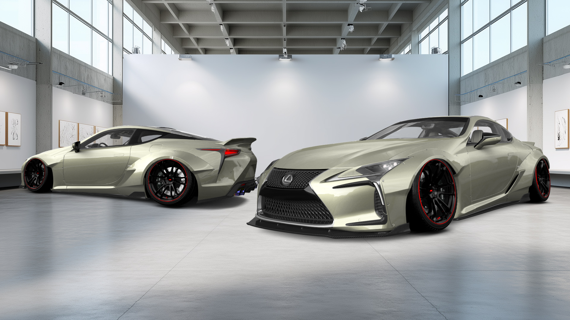 Lexus LC500 2 door fastback coupe 2017 tuning
