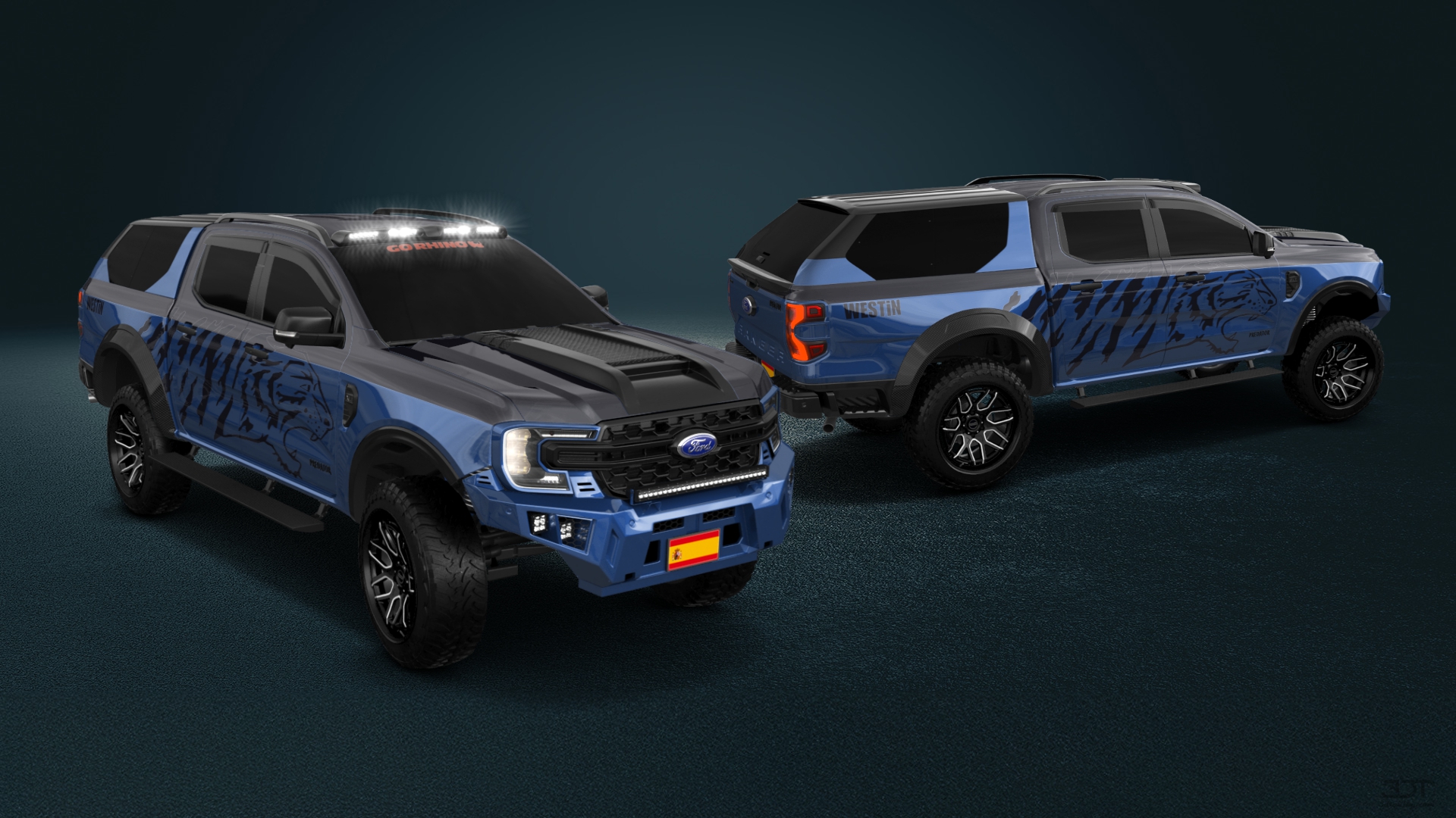 Ford Ranger 4 Door pickup truck 2022 tuning