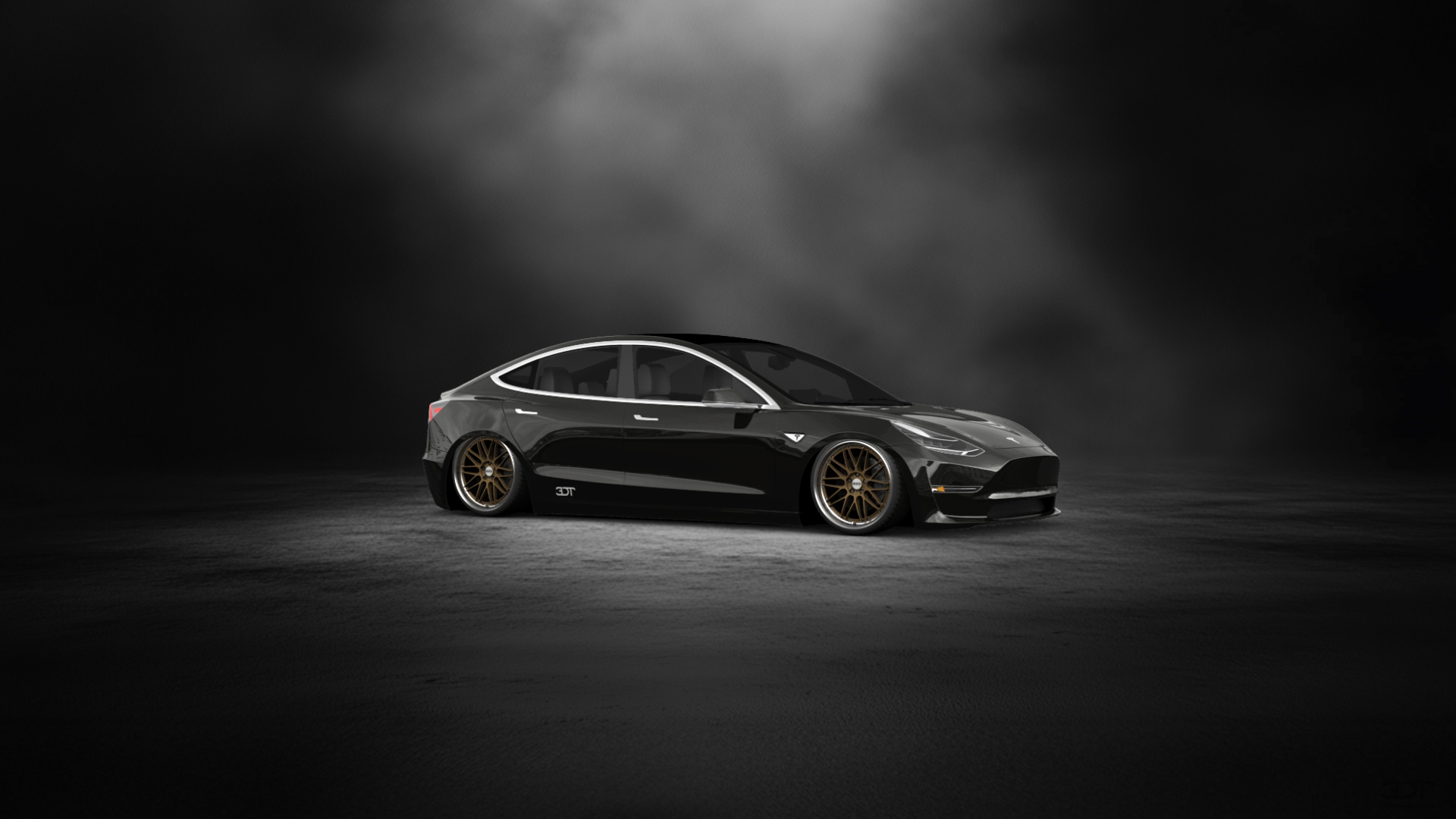 Tesla Model 3 4 door fastback saloon 2019 tuning