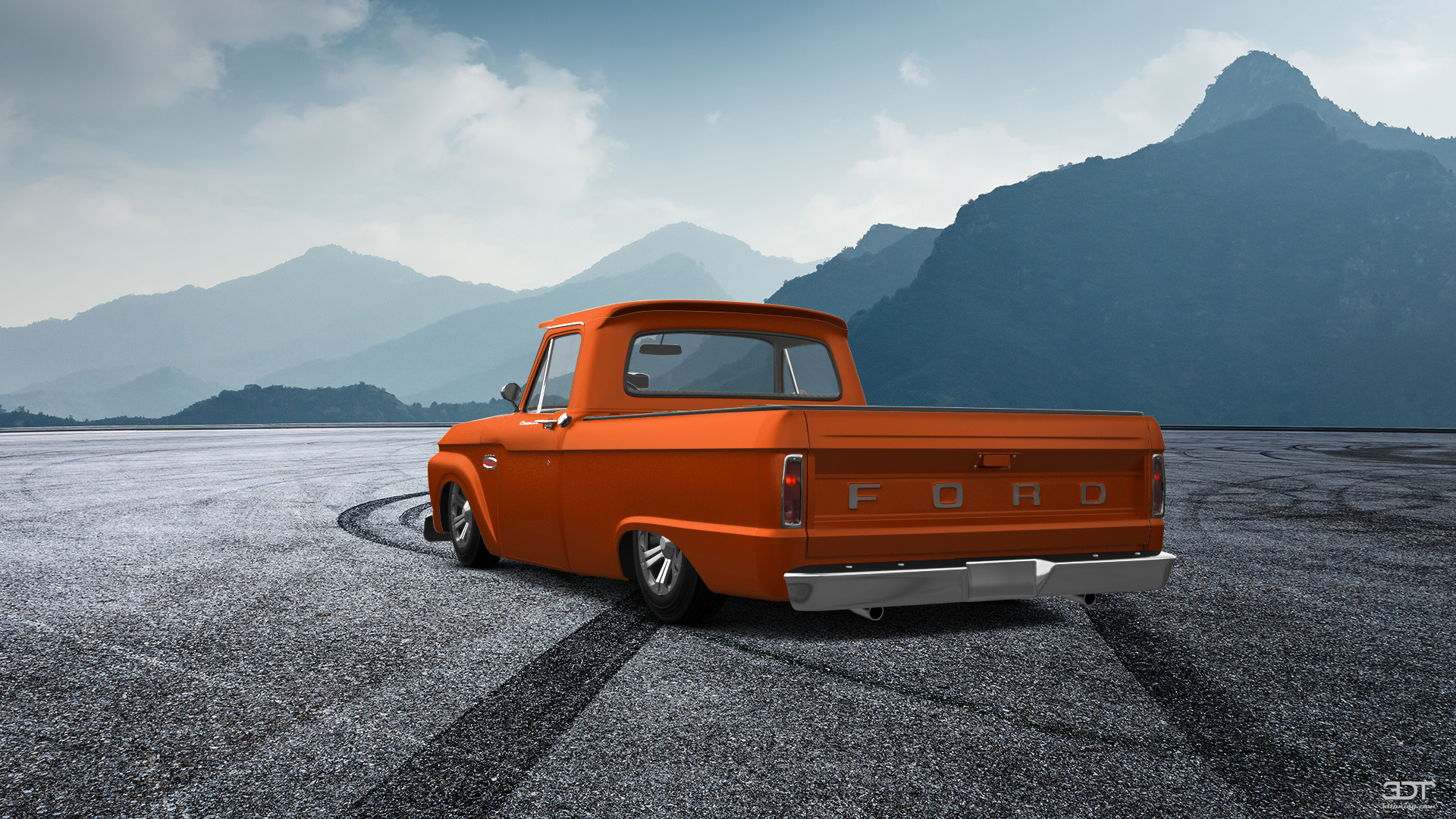 Ford F-100 Custom Cab 2 Door pickup truck 1966