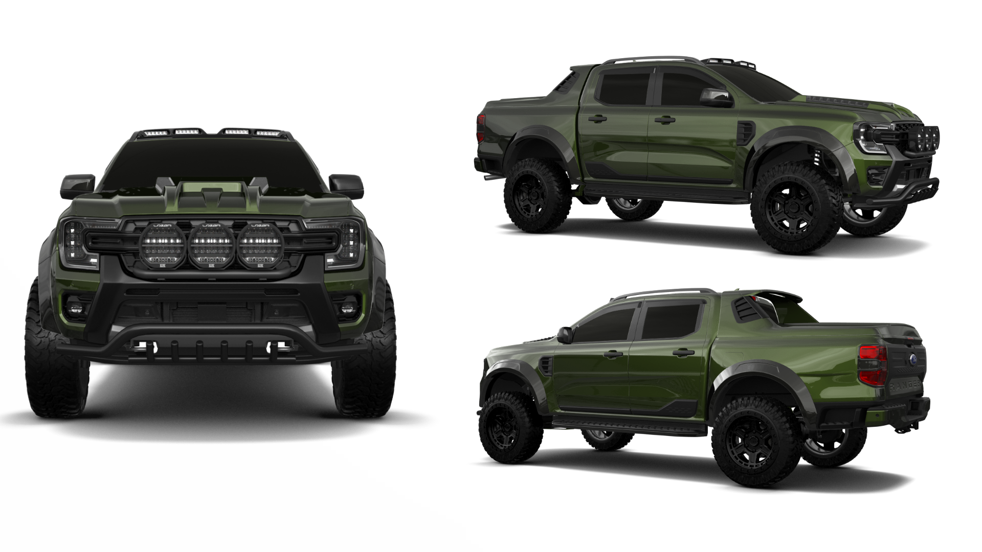 Tuning Ford Ranger 4 Door pickup truck 2022