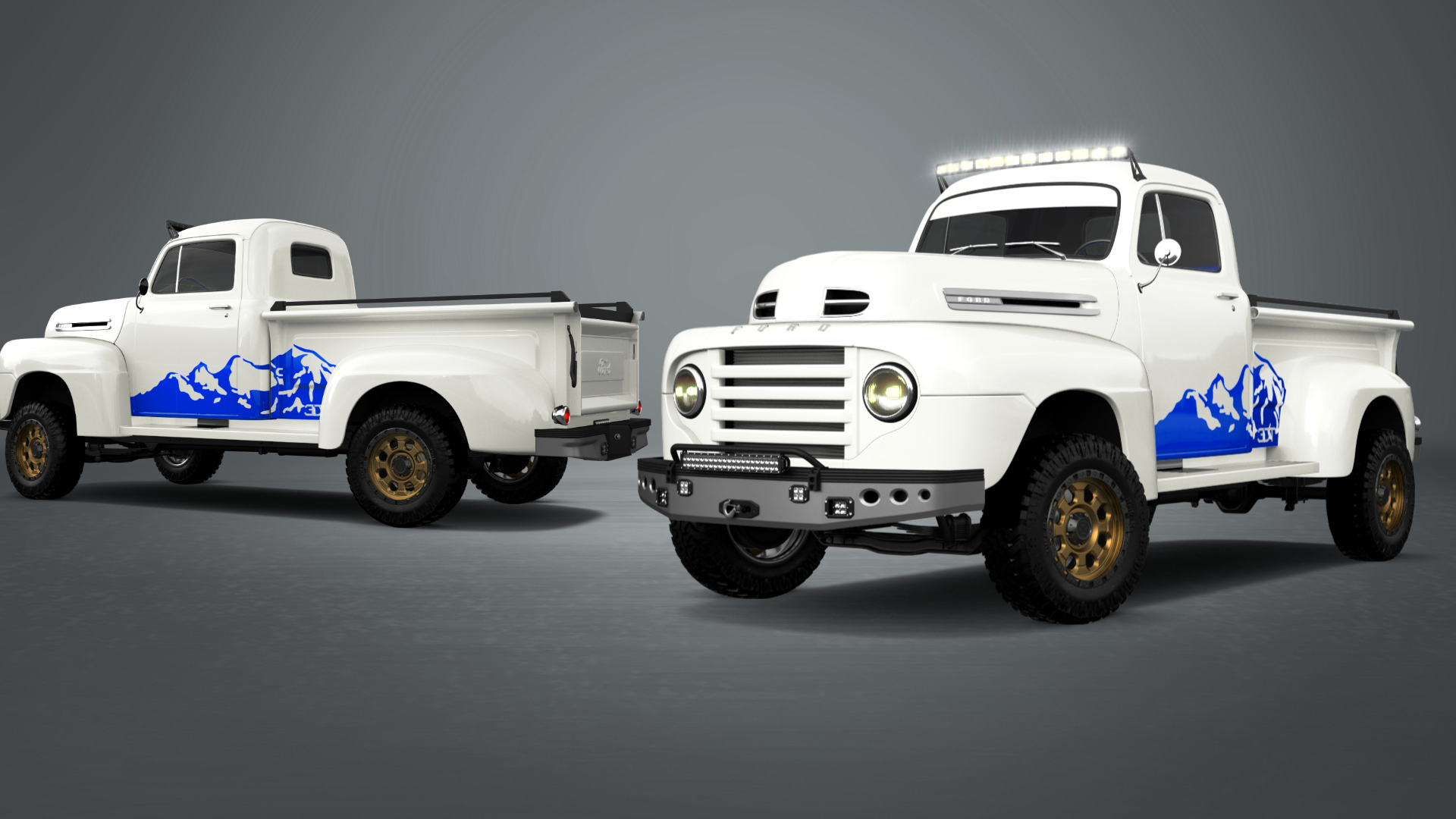 Ford F1 2 Door pickup truck 1949 tuning