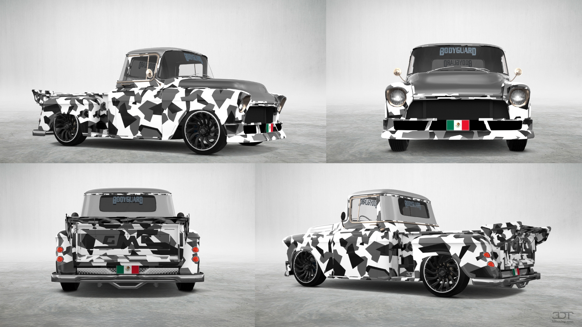 GMC 100 Stepside 2 Door pickup truck 1957 tuning