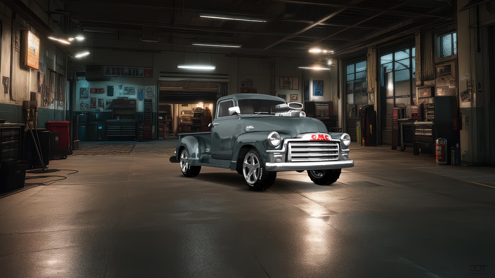 GMC 100 Stepside 2 Door pickup truck 1954 tuning