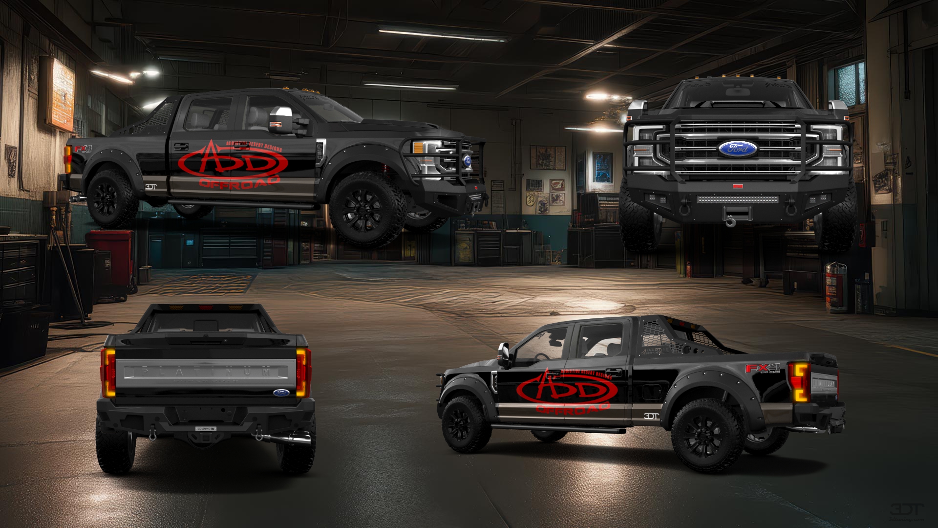 Ford F-250 4 Door pickup truck 2021 tuning