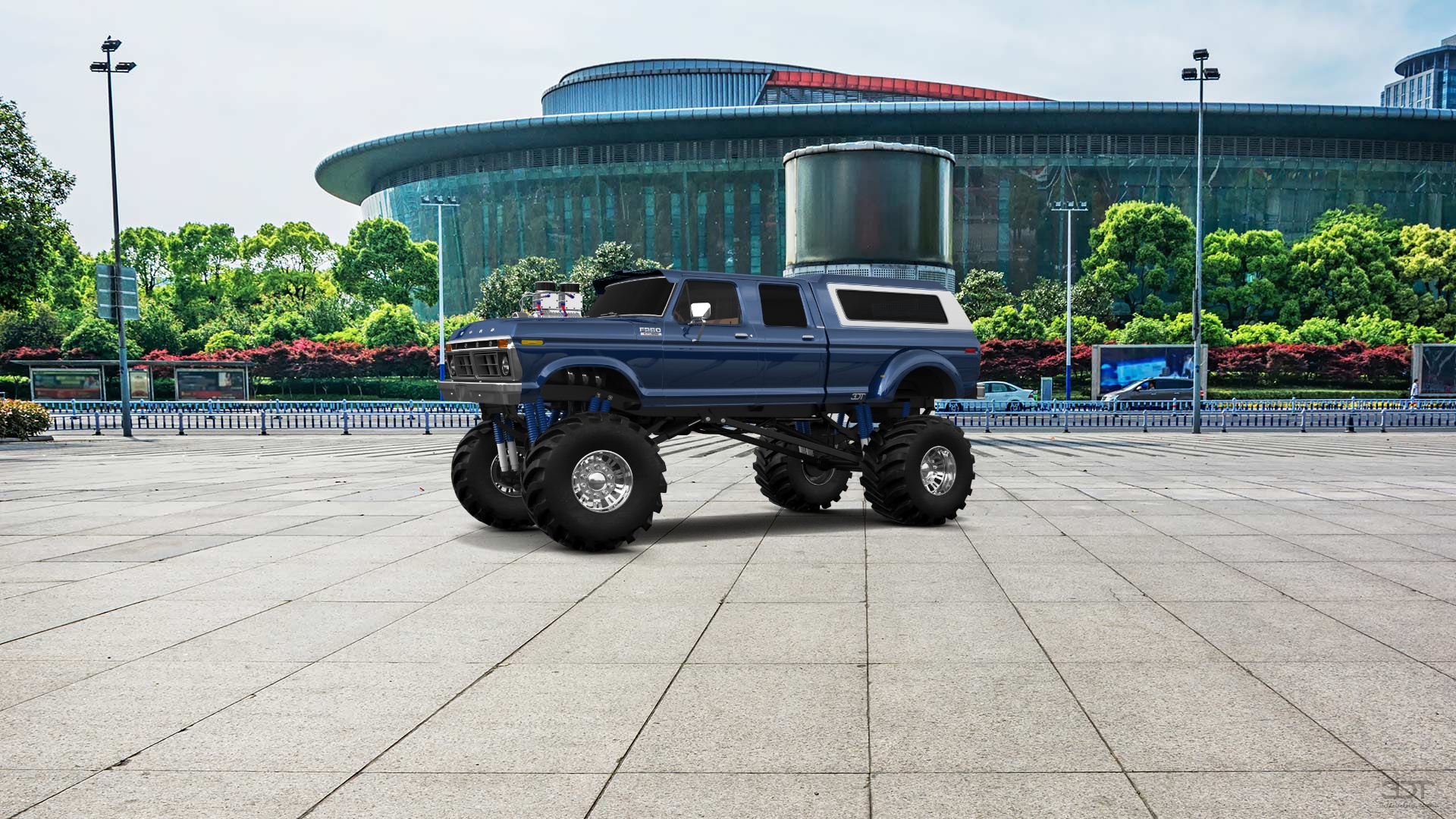 Ford F-350 Dually 4 Door pickup truck 1973 tuning