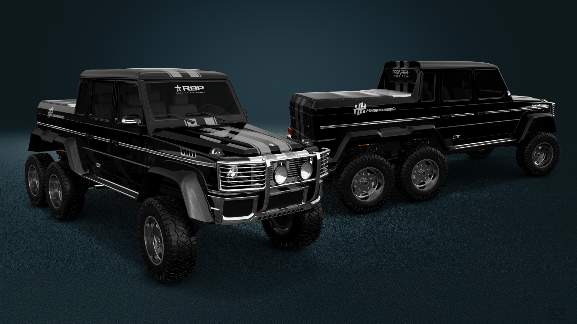 Mercedes G 63 AMG 6x6 4 Door pickup truck 2013 tuning