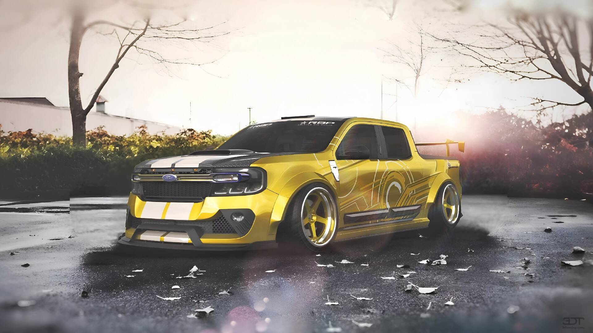 Ford Maverick 4 Door pickup truck 2022 tuning
