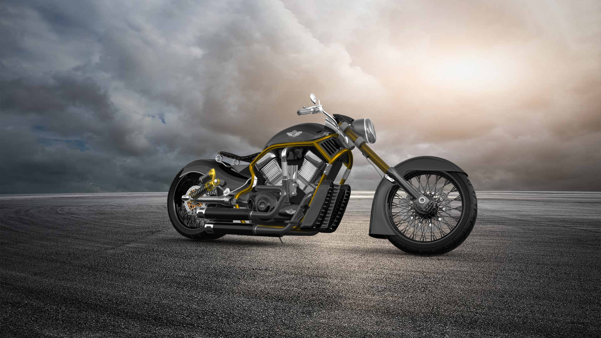 Harley-Davidson Custom Chopper Cruiser 2011
