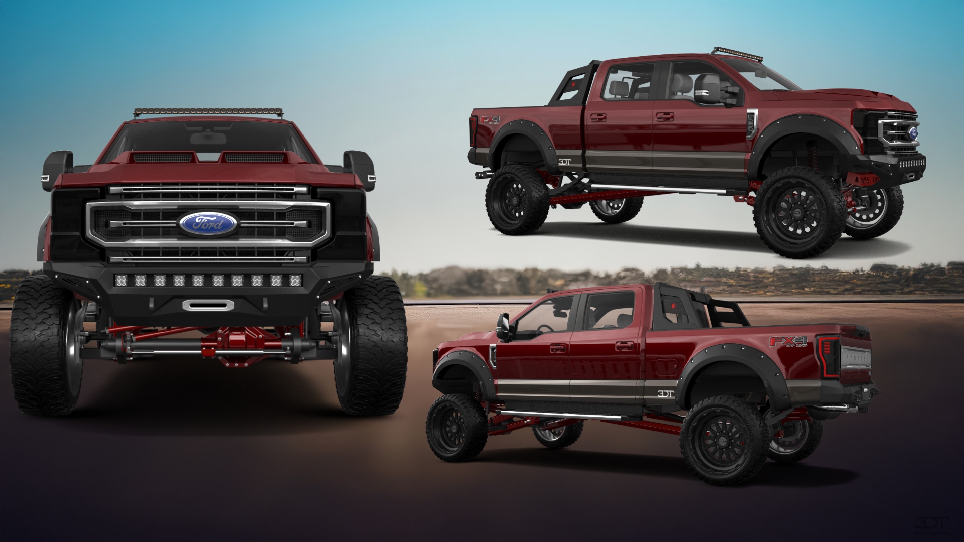 Ford F-250 4 Door pickup truck 2021 tuning
