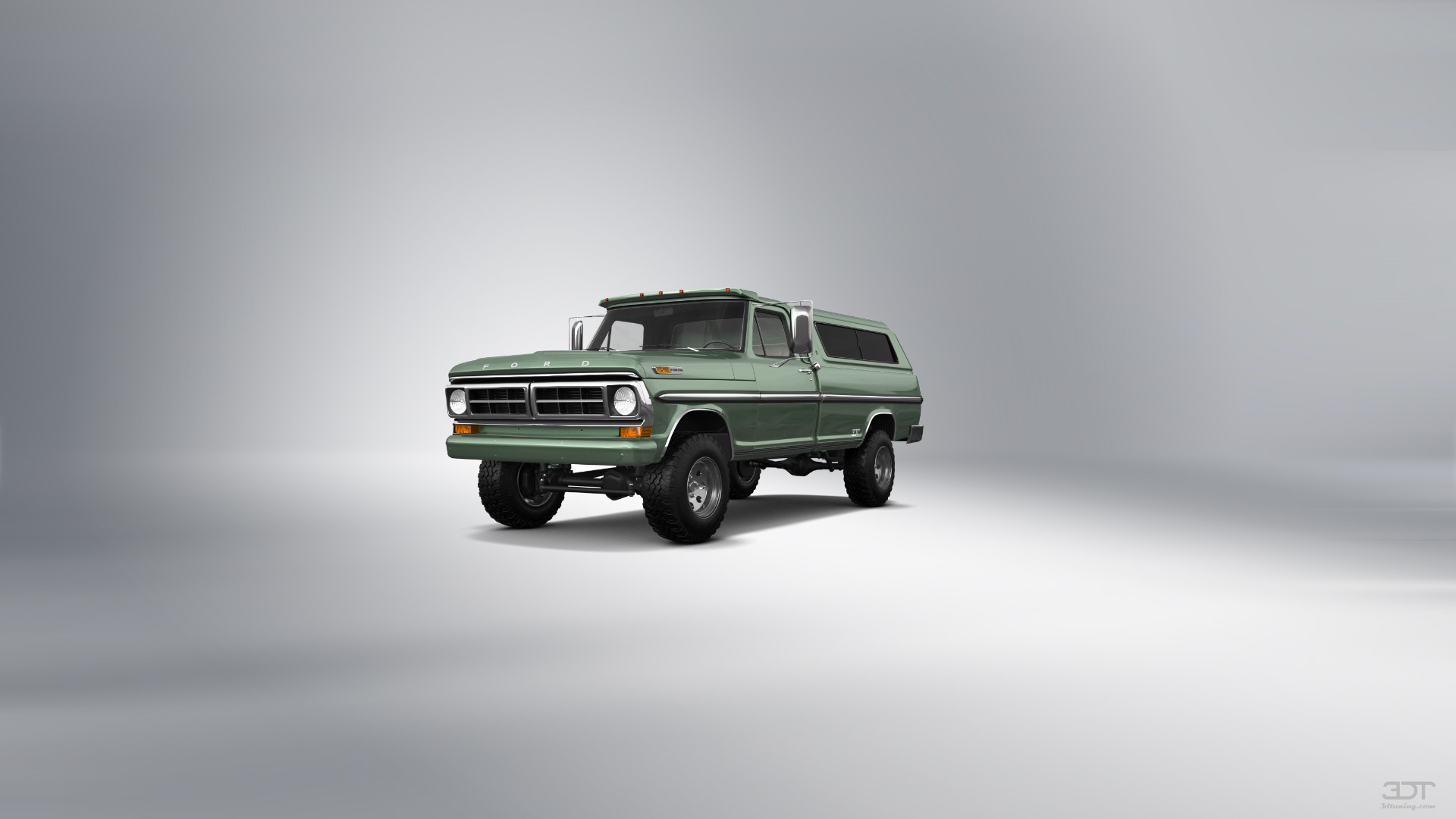 Tuning Ford F-250 2 Door pickup truck 1971