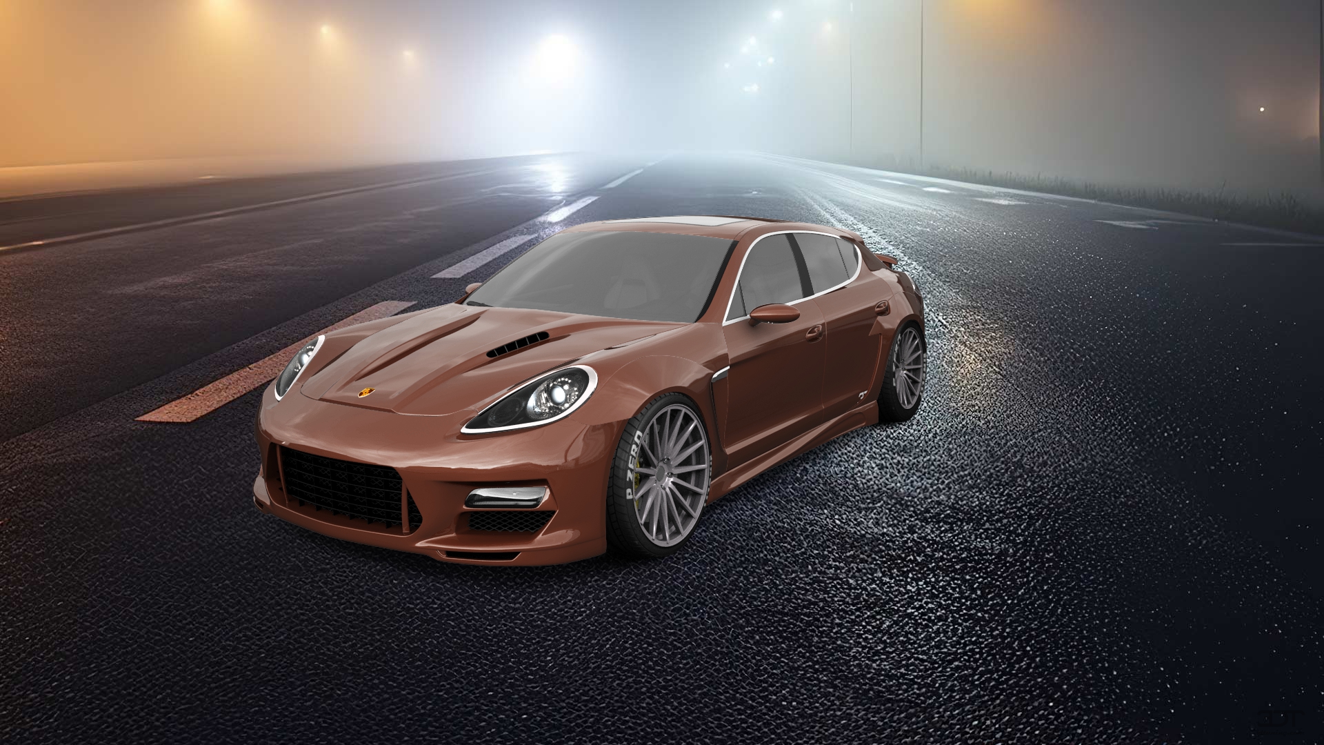 Porsche Panamera 4 door fastback saloon 2011