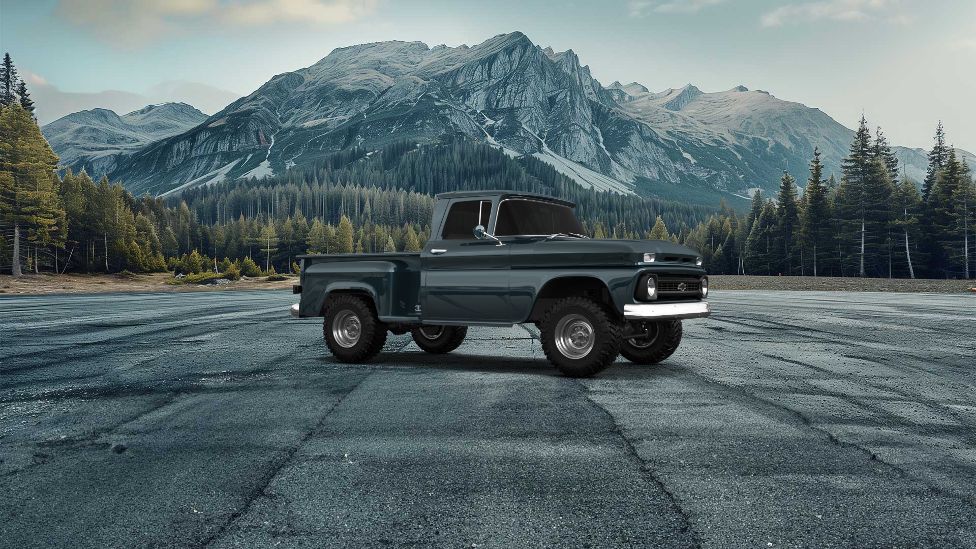 Chevrolet C-10 Stepside 2 Door pickup truck 1963 tuning