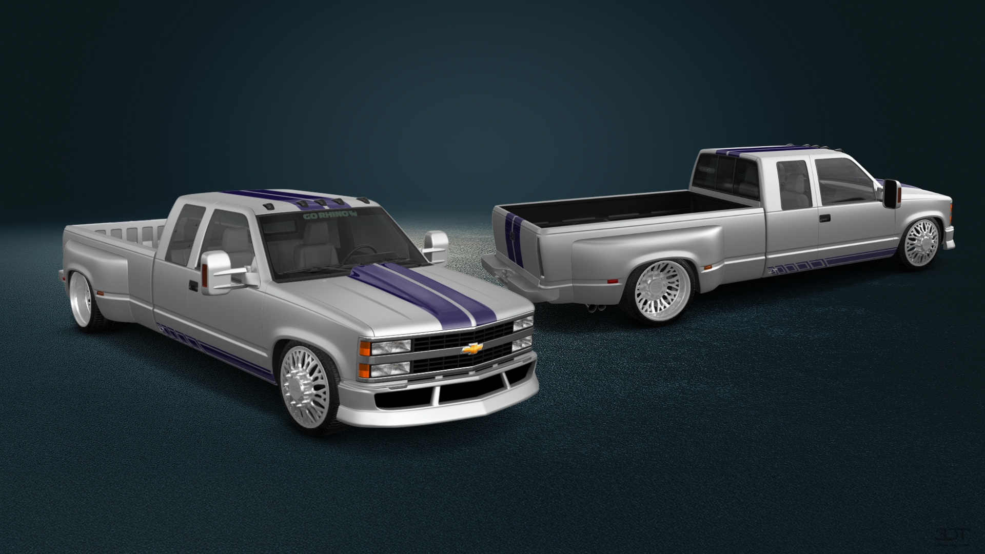 Chevrolet K3500 Extended Cab Pickup Truck 1988