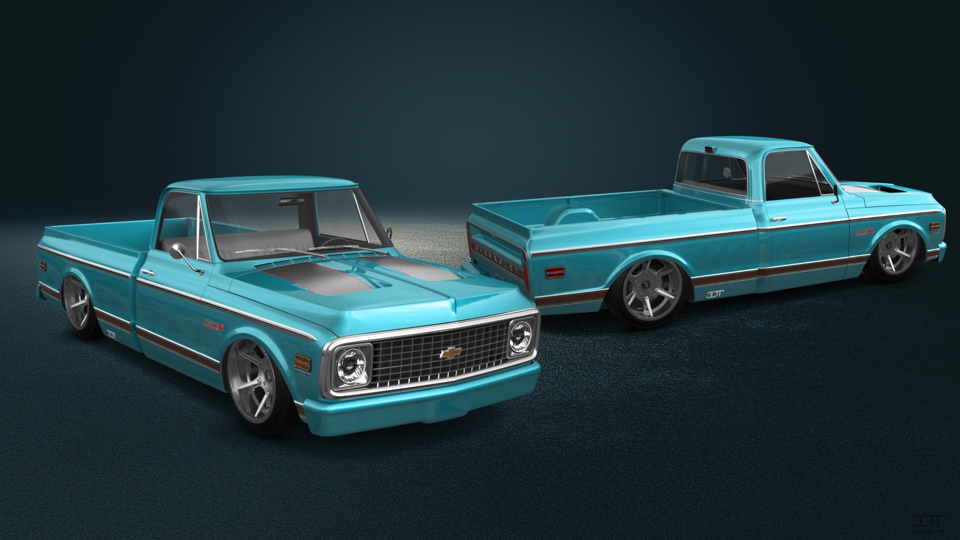 Chevrolet C-10 Cheyenne 2 Door pickup truck 1972 tuning
