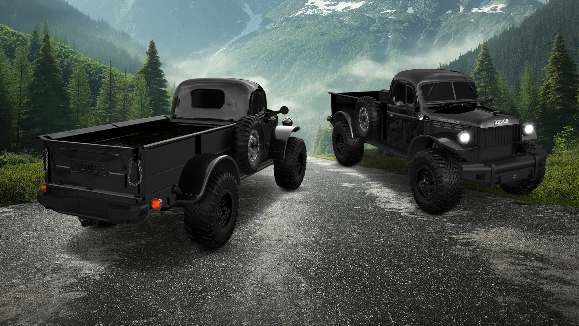 Dodge Power Wagon 2 Door pickup truck 1947