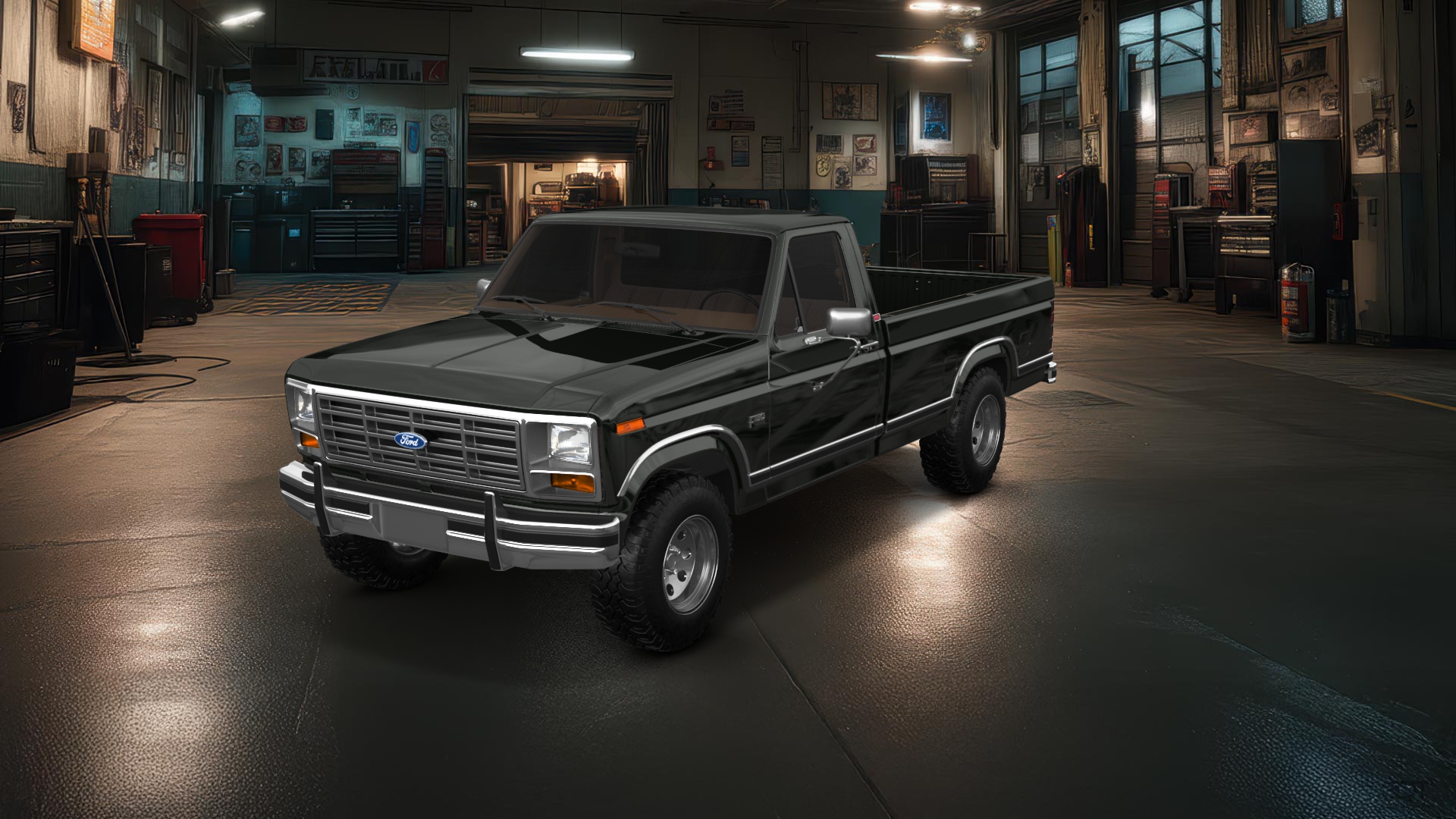 Ford F-150 2 Door pickup truck 1986 tuning