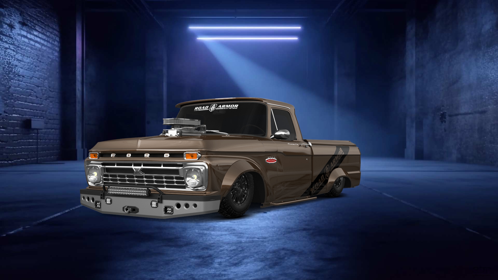 Ford F-100 Custom Cab 2 Door pickup truck 1966