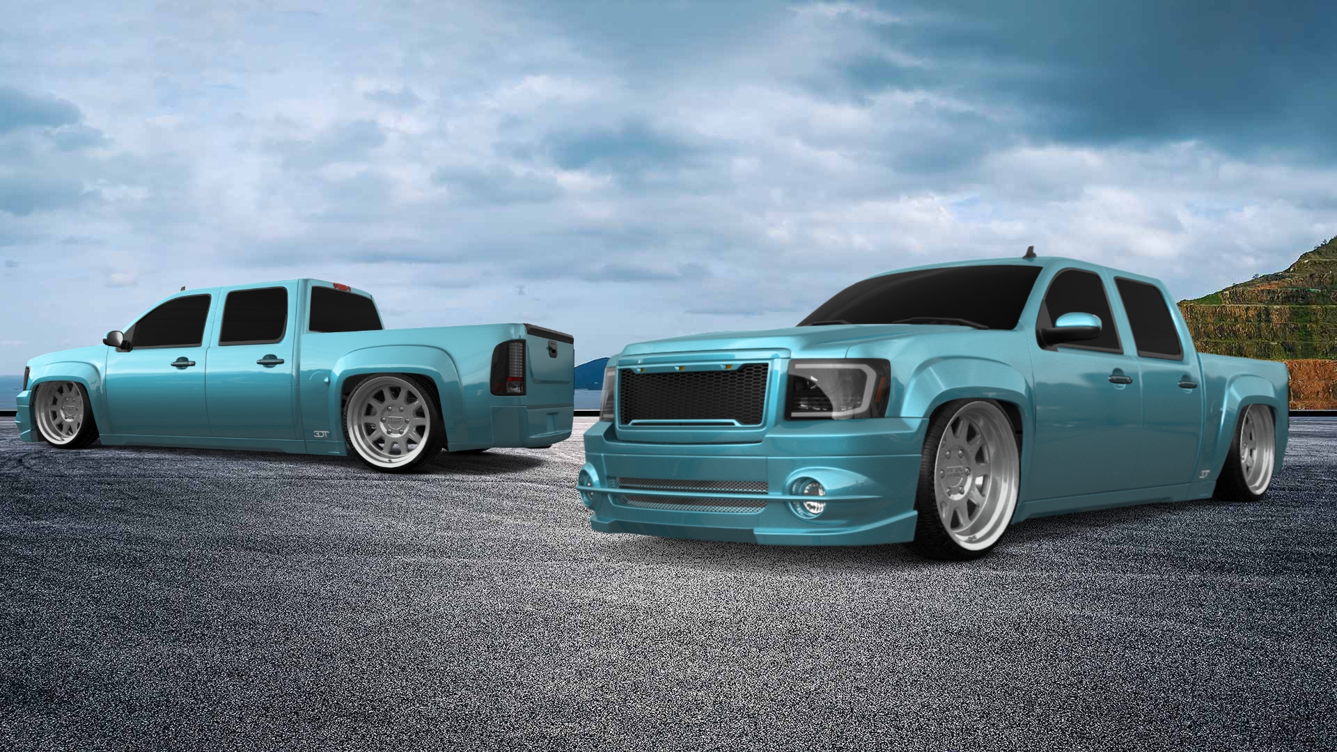 GMC Sierra 1500 Crew Cab 5.8 ft box 4 Door pickup truck 2007