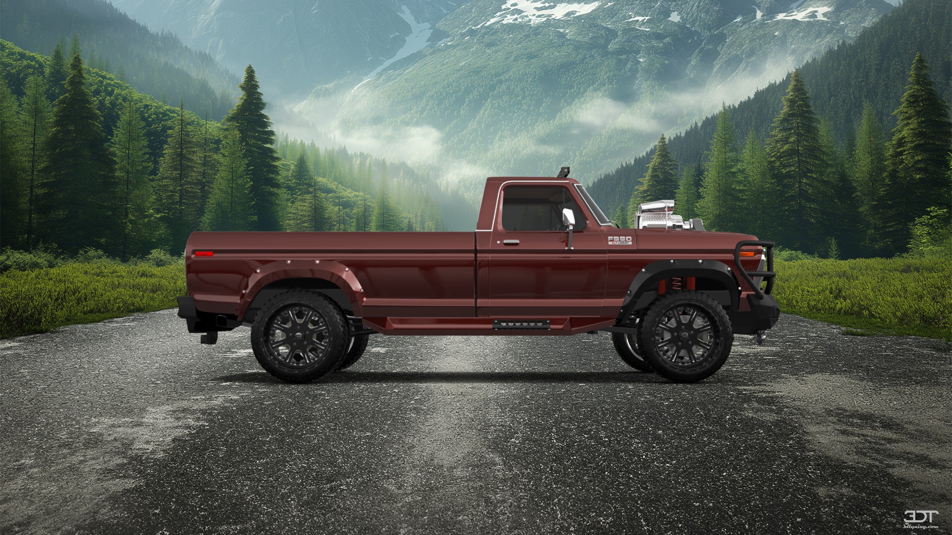 Ford F-350 Dually 2 Door pickup truck 1974 tuning