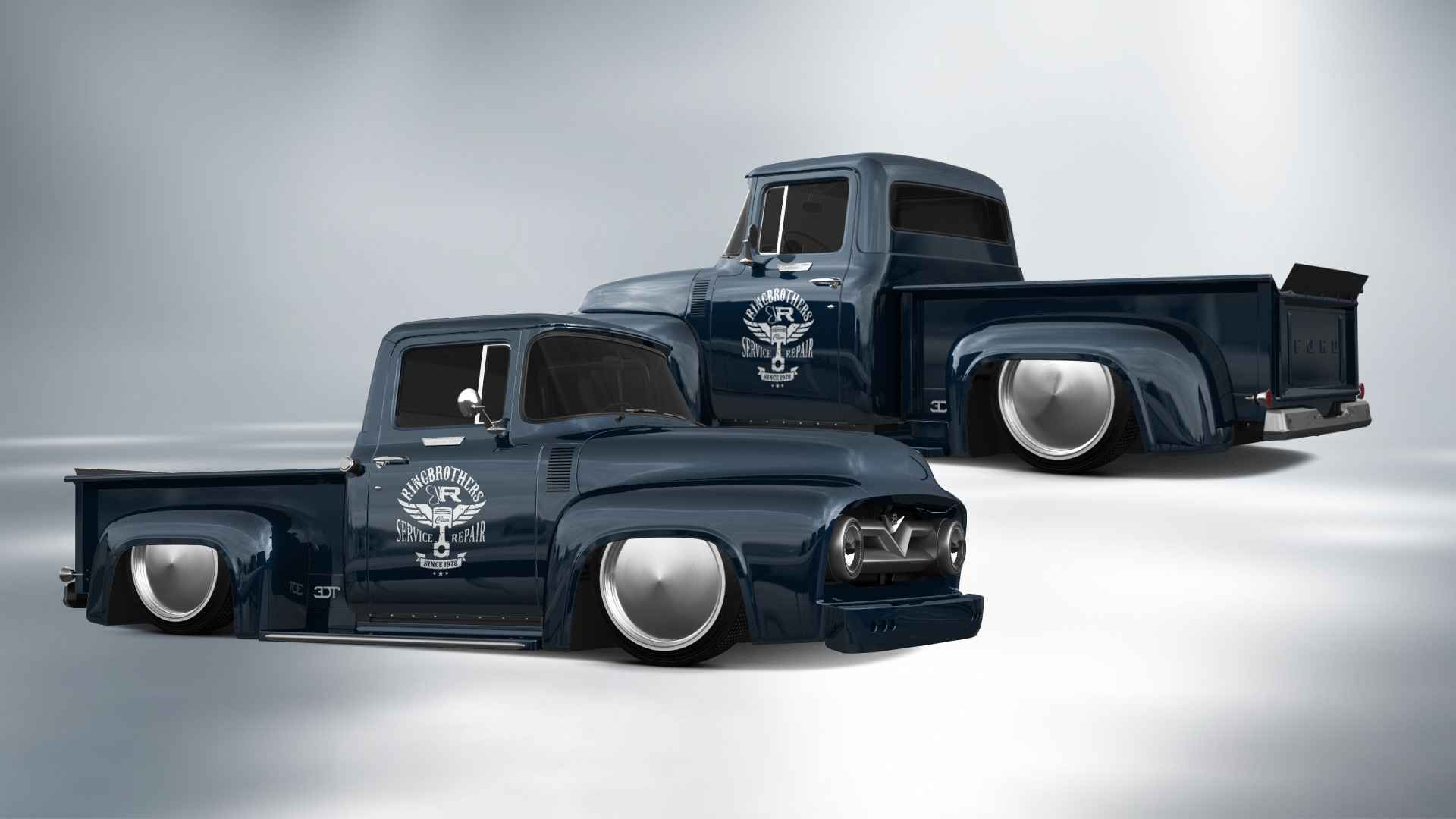 Ford F-100 2 Door truck 1956 tuning