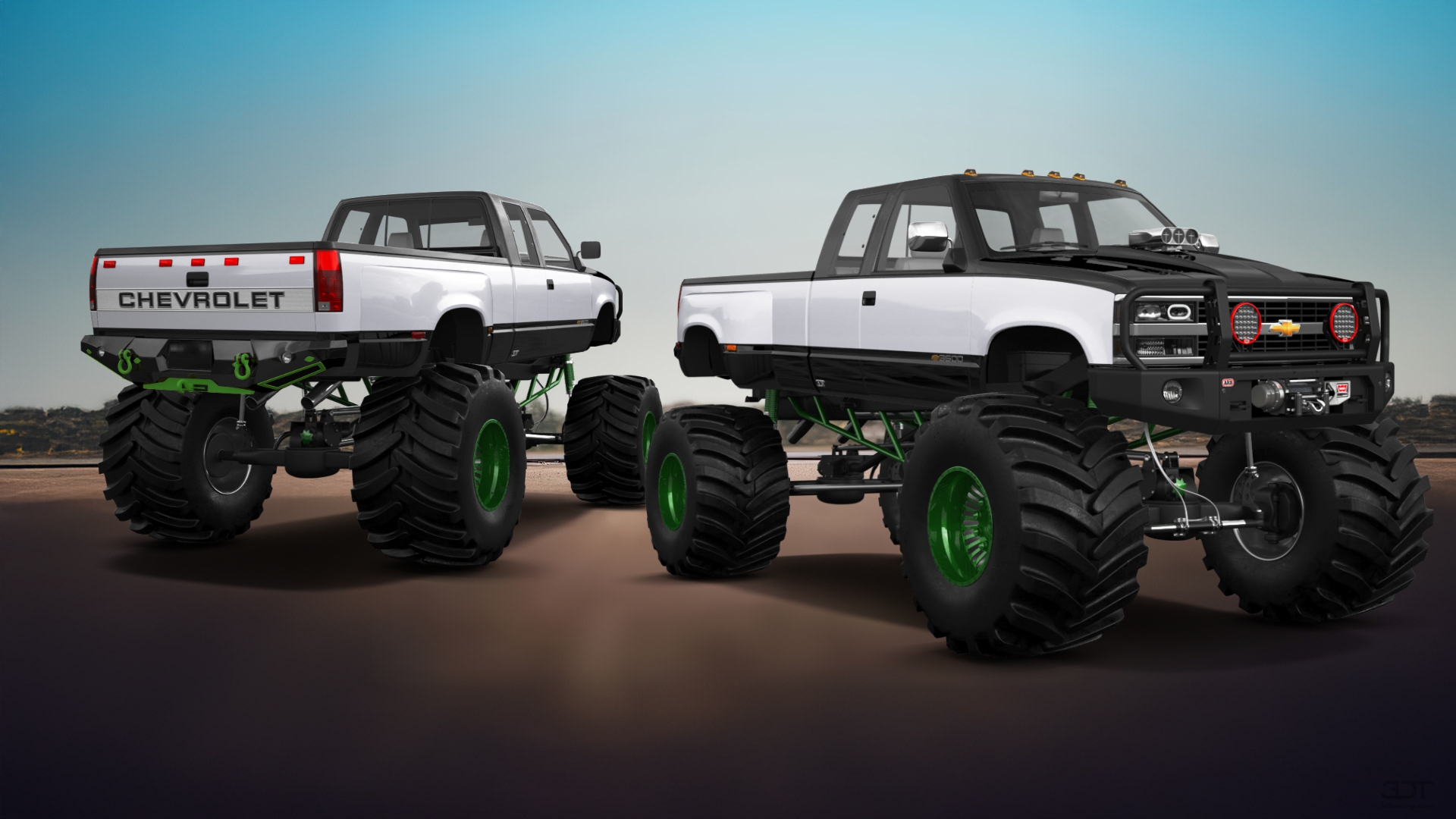 Chevrolet K3500 Extended Cab Pickup Truck 1988