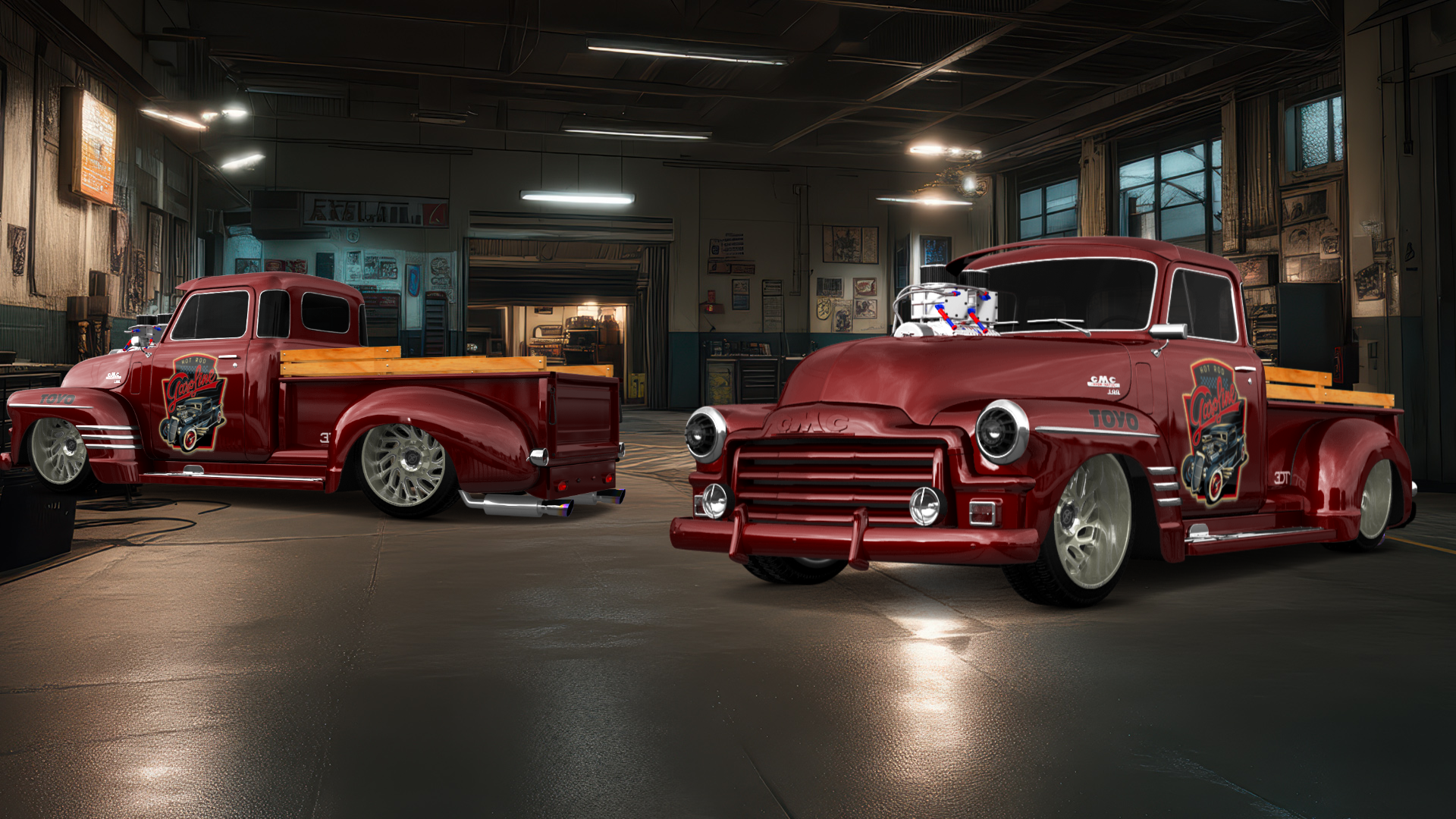 GMC 100 Stepside 2 Door pickup truck 1954 tuning