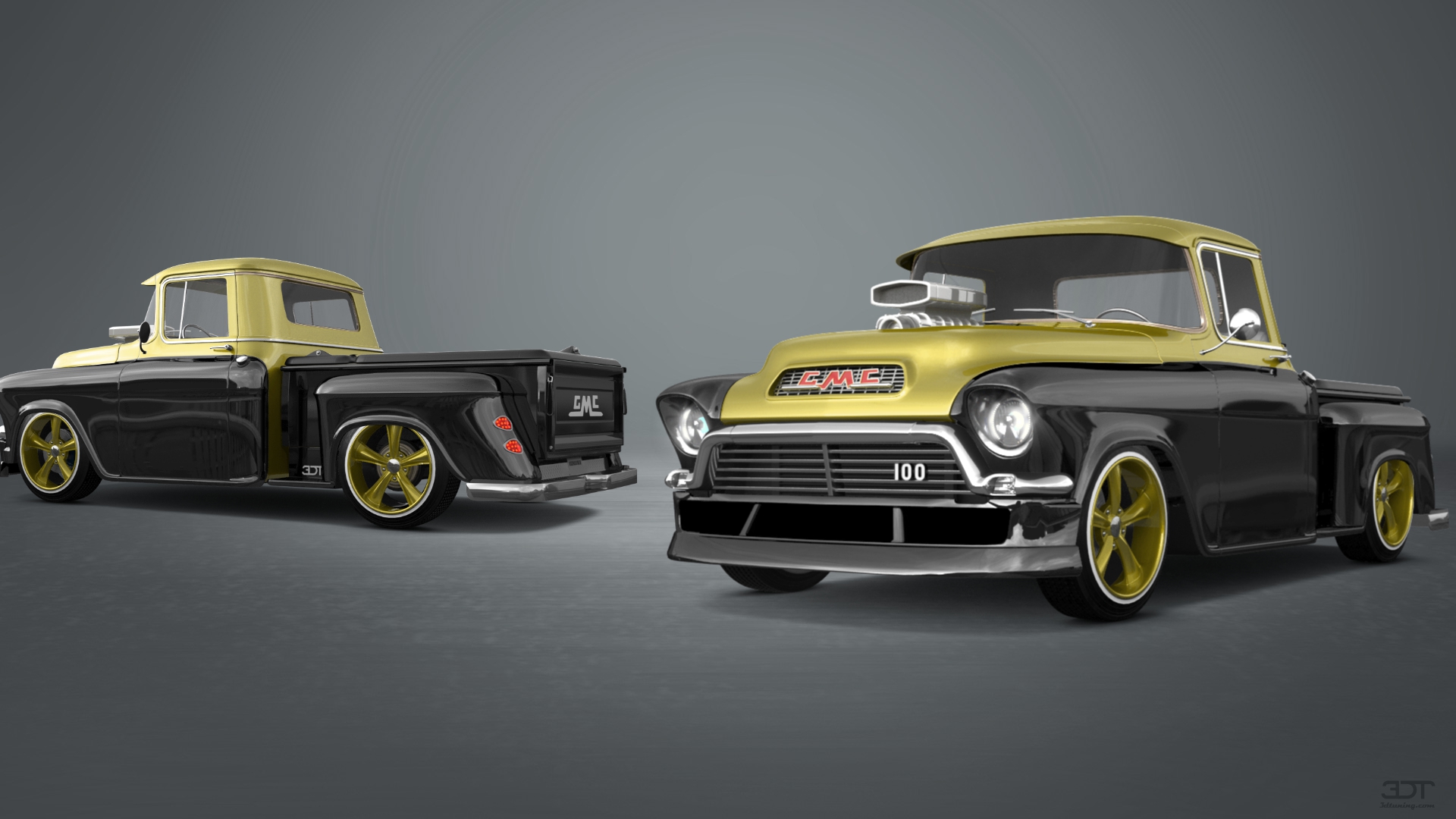 GMC 100 Stepside 2 Door pickup truck 1957 tuning